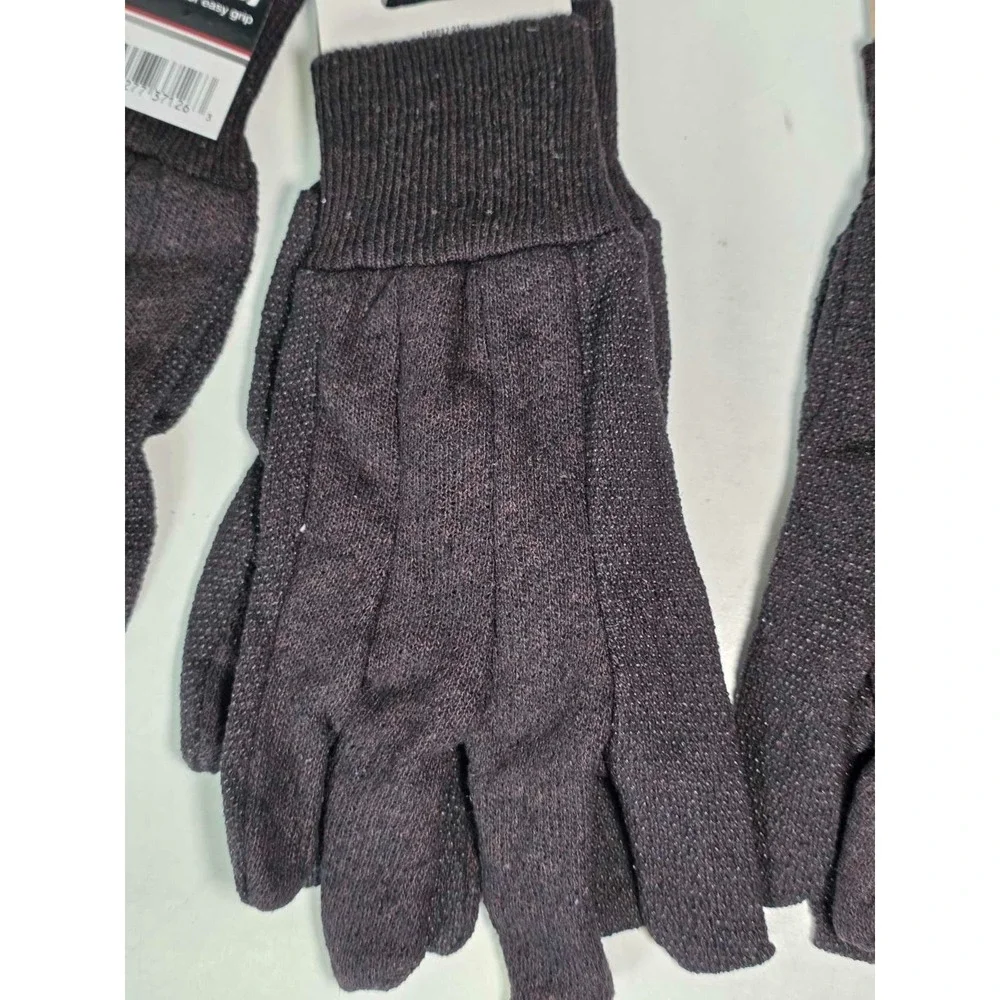 Tool Bench Hardware Jersey Gloves One Size Dotted‎ Palms For Easy Grip Set of 5